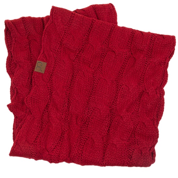 C.C 3pc Knit Warm Beanie Gloves Scarves Set